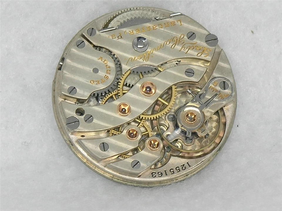 MUY ESCASO MOVIMIENTO Y ESFERA RELOJ 17 JOYAS DAMA HAMILTON TALLA 0 GRADO 983, ¡FUNCIONA! Foto 4 de 4