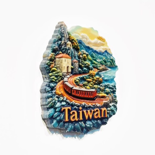 Taiwan Alishan Wald Eisenbahn Harz Kühlschrank Magnet Reise Souvenirs Handwerk - Bild 2 von 4