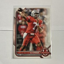 Topps 2021-22 Bowman University CJ Stroud Rookie Base #90 Ohio State Buckeyes