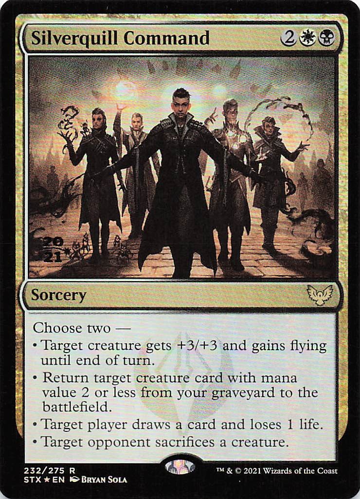 Silverquill Command R Prerelease Cards 232 NM