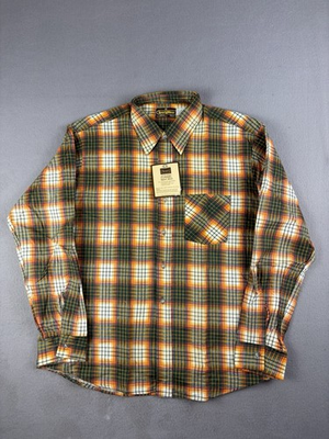 #ad Vintage Sears Sportswear Flannel Shirt Men’s XL Plaid Button Up Cotton Blend 80s $30.00
