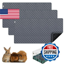 Guinea Pig Cage Liners Washable Bedding for Midwest Cage 3-Pack 49x24 Reusable