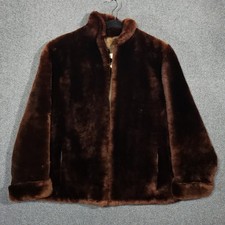 Chaqueta de piel de castor vintage para mujer marrón mediano de Siegel's of San Antonio