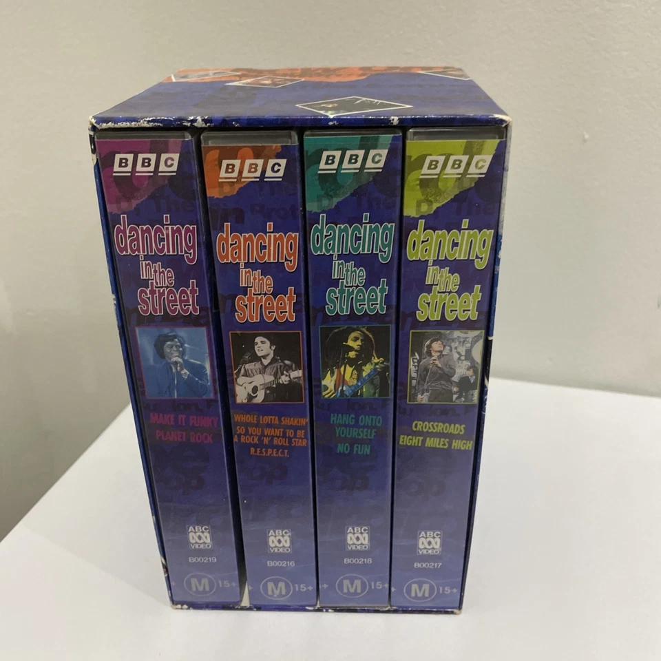Dancing in the Street BBC TV Series 4 VHS Video Box Set Bob Marley Elvis Presley - Image 4 of 4