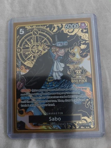 One Piece Sabo OP04-083 SR Alt Art Parallel 2nd Anniversary Set and ace