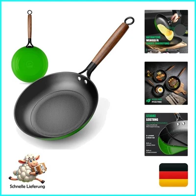 Yutann Gusseisenpfanne 24cm mit Antihaft, Induktion, Gas, Elektro, Ofen, lang... - Bild 1 von 4