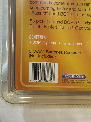 Vintage New & Sealed 2002 Hasbro Milton Bradley Bop It Electronic - Picture 7 of 12