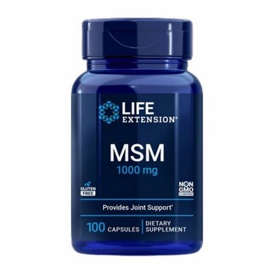 Life Extension, MSM 1000 mg, Joint Health, Support Muscle, 100 Caps