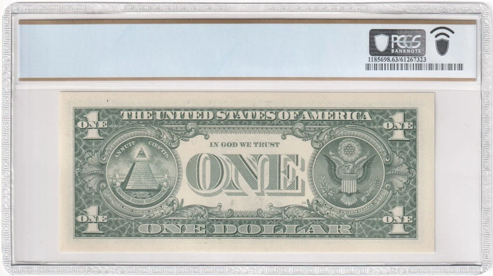 Fr. 3006-G 2017A $1 "Lucky 777 Notes" BEP Folder Federal Reserve Note Chicago - Image 2 of 3