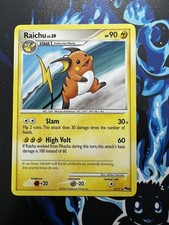 Raichu 3/17 Pop Series 9 Promo Rare Non Holo 2009 Vintage Pokemon TCG Card