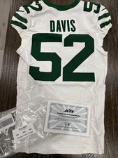 Jamin Davis New York Jets Game Used Worn Jersey 2025 Metabilia COA