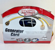 Coleman Cable 019248802 12/4 STOW 250V Generator Power Cord Adapter 3 L Ft