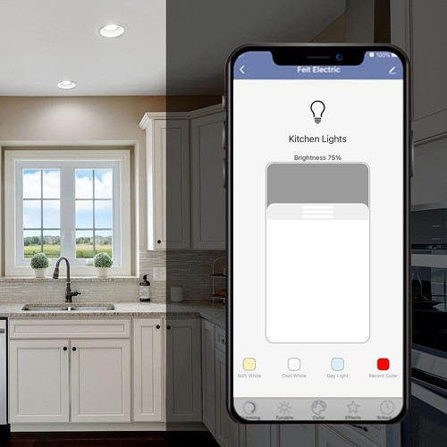 Smart Flood Light Bulb - WiFi Color Changing, Dimmable, Works with Alexa/Google - 第 7/11 張圖片