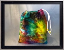 Gymnastics Leotard Grip Bags / Bright Rainbow Tie Dye Gymnast Birthday Goody Bag