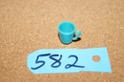 Vintage Barbie Doll PAK Skipper Tea Party Country Picnic Turquoise Blue Cup