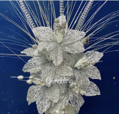 Künstlicher Blumenstrauß Silber Romany Blingy mit Silber Shooter Bloomer