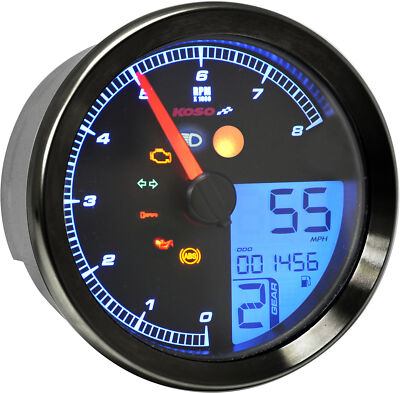 2014-2019 for Yamaha XV 950 Bolt KOSO NORTH AMERICA Multi-Functional Meter Black