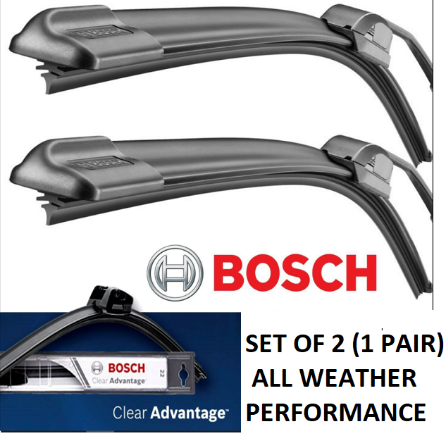Bosch Clear Advantage BEAM Wiper Blades – 26CA & 15CA, Frameless, Front Left & Right, 1-Year Warranty