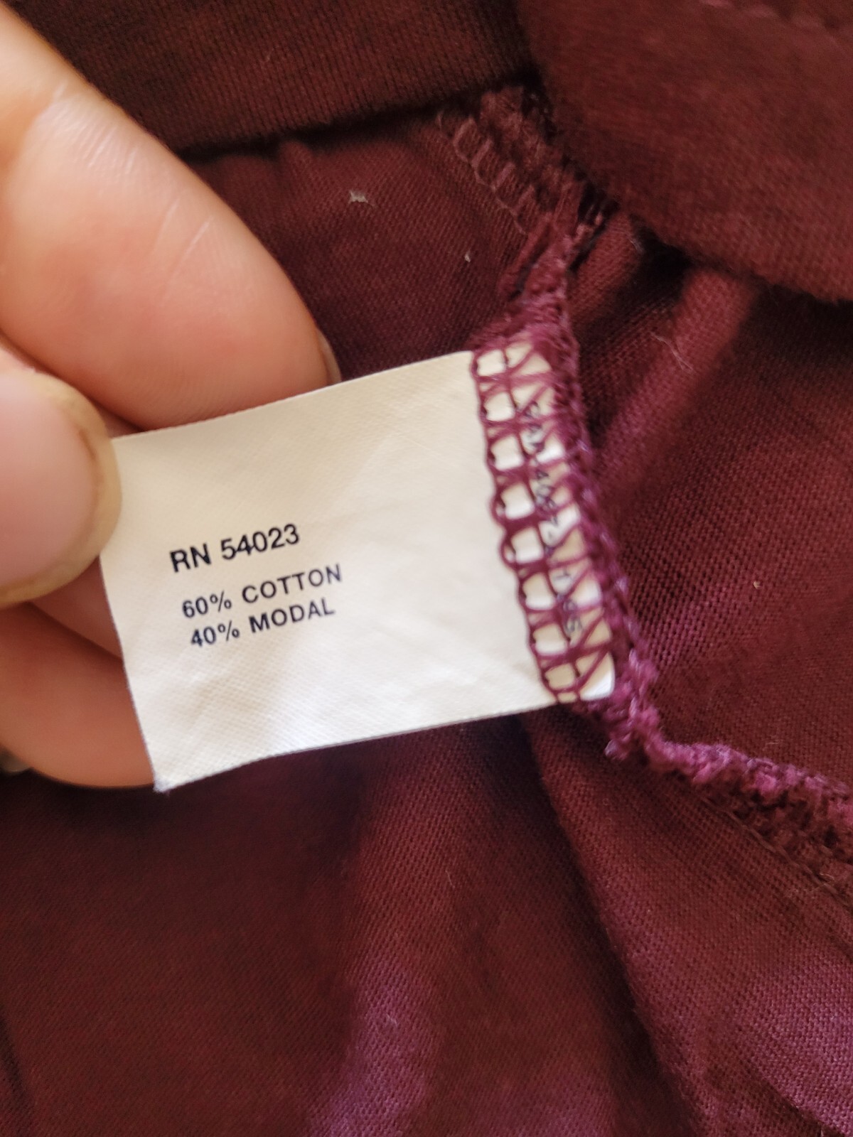 GAP Basic Solid Maroon Short Sleeve Round Neck Bl… - image 11