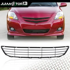 Fit For 2007 2008 Toyota Yaris Sedan Front Bumper Grille Black Grill #TO1036108
