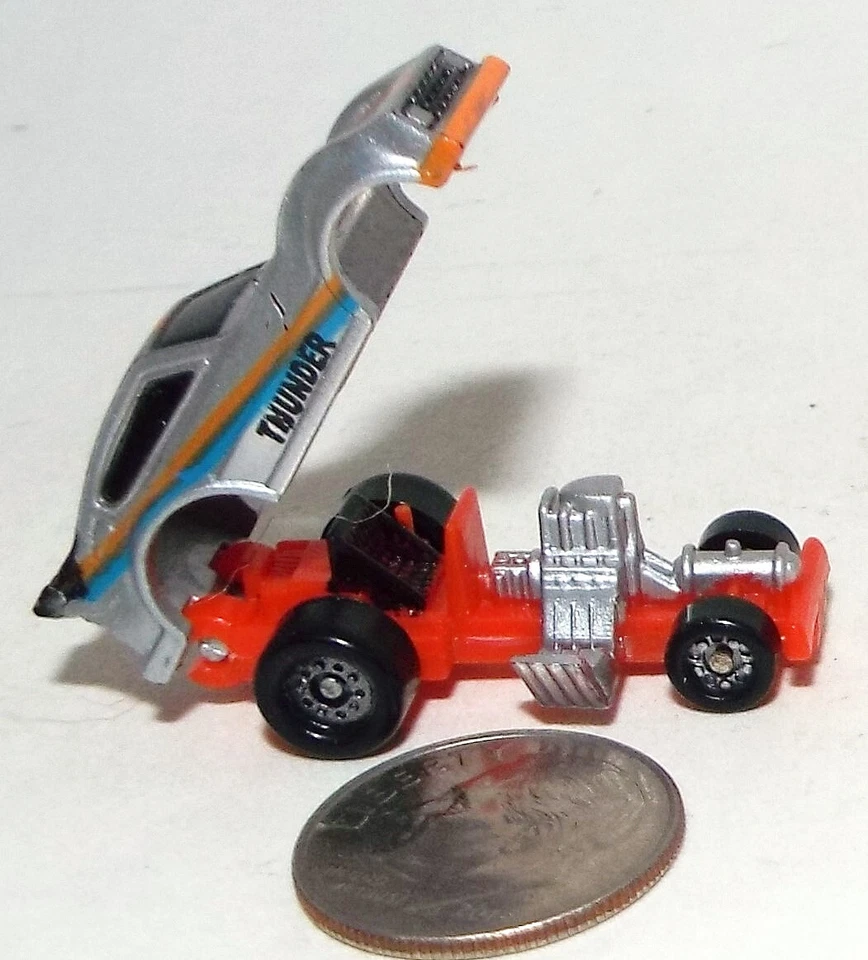 Small Micro Machine Plastic Plymouth Arrow Funny Car Dragster Deluxe - Image 4 of 4