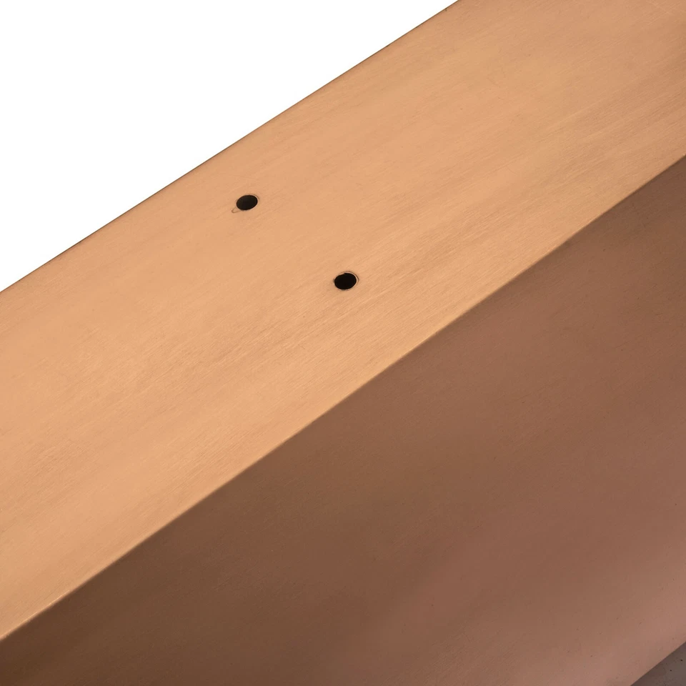 H Potter GAR134B Cobre Ventana Caja Flor Rectangular Metal Maceta 48 pulgadas Foto 3 de 4