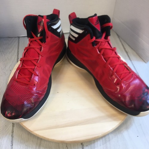 Men's Adidas Basketball Shoes Size 13 (G66718)red/white Athletic Sneakers - Picture 6 of 10