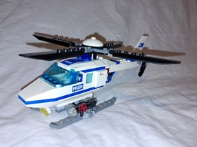 Year 2008 LEGO CITY SET 7741 POLICE HELICOPTER 100% COMPLETE + MANUAL Town
