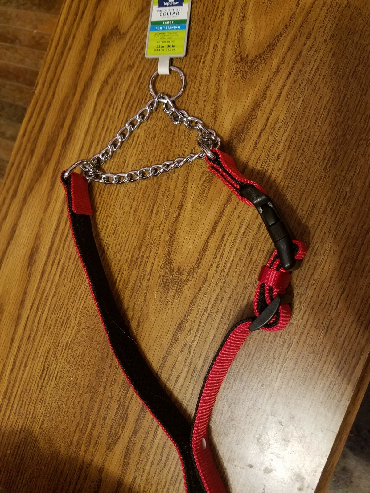 Top Paw Padded Choke Collar Training Large 23 in 30 in Red for sale online eBay