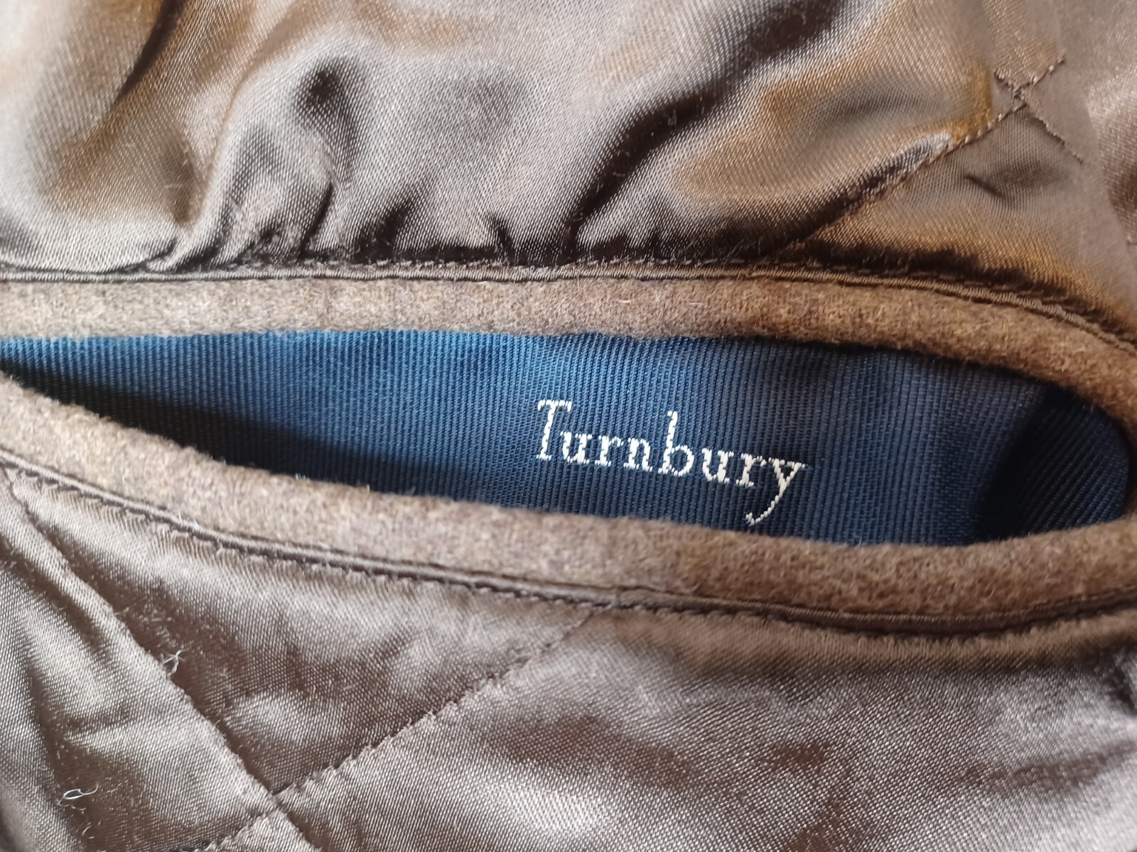 Turnbury Jacket Mens Large Brown Wool Blend Coat Neutral Button Zipper eBay