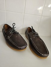 NICHOLAS DEAKINS CHESTNUT BROWN UK 8 £65 LEATHER BOAT DECK CASUAL SHOES 