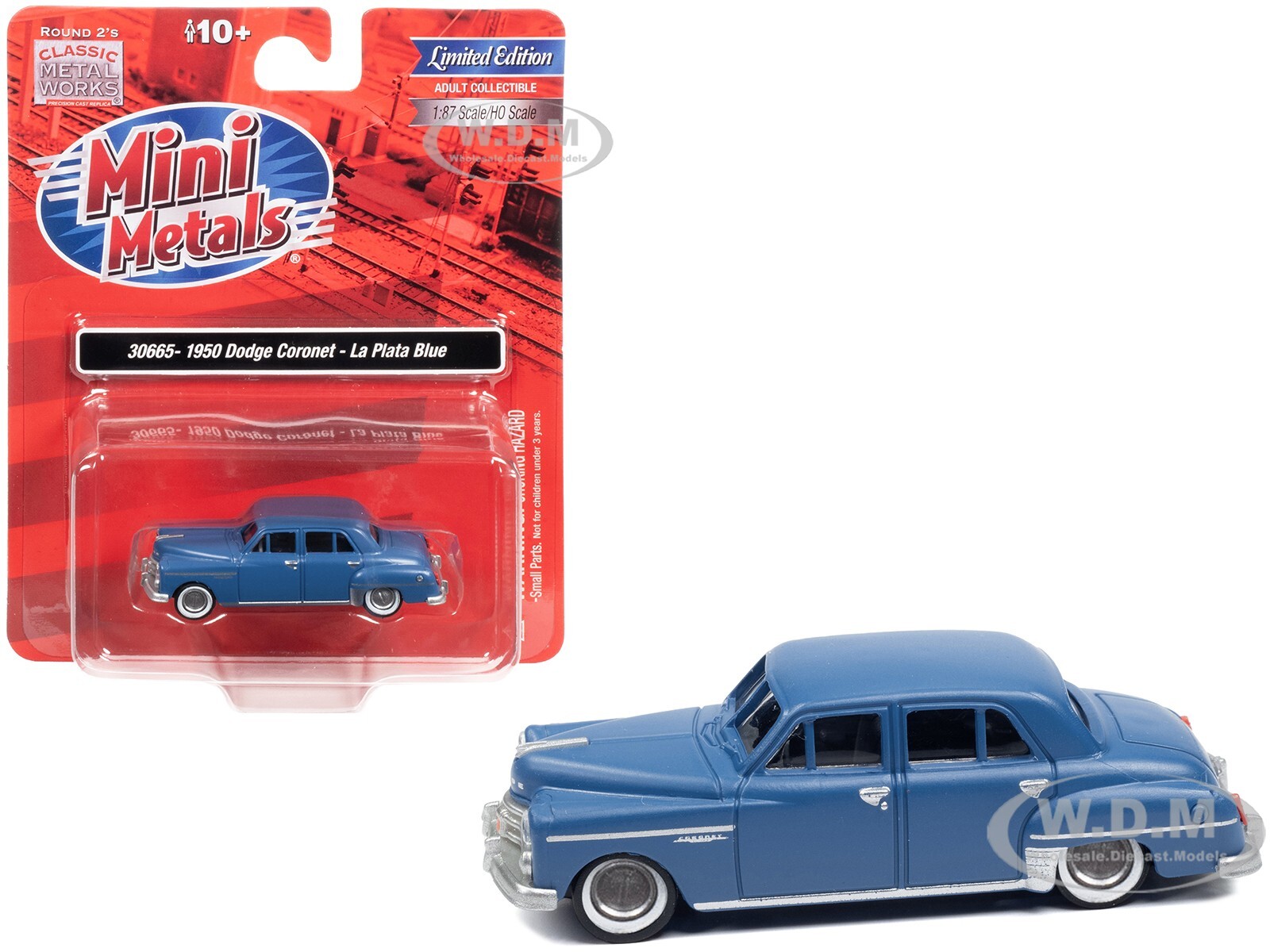 АВТОМОБИЛЬ МОДЕЛИ 1950 ГОДА DODGE CORONET LA PLATA BLUE 1/87 (HO) ФИРМЫ CMW 30665