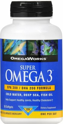 OmegaWorks Super Omega 3 EPA 300 / DHA 200 Fish Oil Softgels | 50 Ct | 5  Pack 35046059712 | eBay