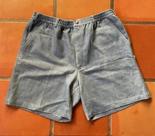 Haband Casual Joe Elastic Shorts Men 40 Blue Y2K 2000s Preppy Logo Outdoor Golf