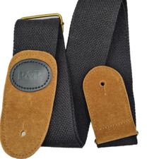 80cm-130cm Guitar Strap 2" Cotton with Leather Ends for Guitar