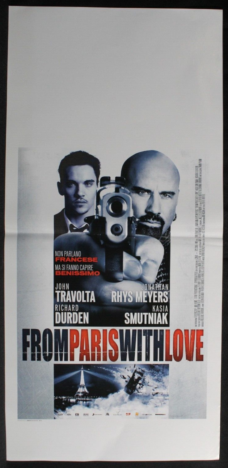 Locandina originale film From Paris with Love (2010) - Regia di Pierre Morel