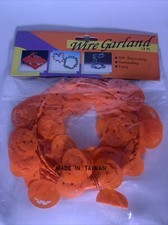 12ft Wire Halloween Pumpkin Garland Vintage 1989