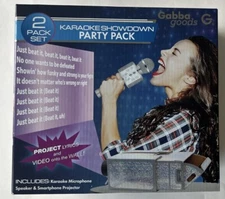 2 Pack Set Karaoke Microphone Speaker & Smartphone Projector