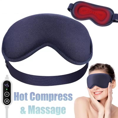 3D Cordless Heated Eye Compress Mask For Dry Eyes Relax Eye Strain Improve Sleep