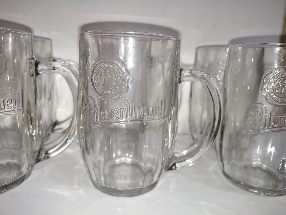 Birra Pilsner set 6 boccali in vetro 0,3cl nuovi con scatola - Immagine 3 di 4