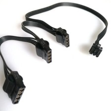 6P To 3 Molex IDE 4P Power Cable For CORSAIR ATX PSU RM1000X RM750X 850X Module