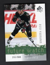 2000-01 SP Authentic #159 Ossi Vaananen Phoenix Coyotes RC /900