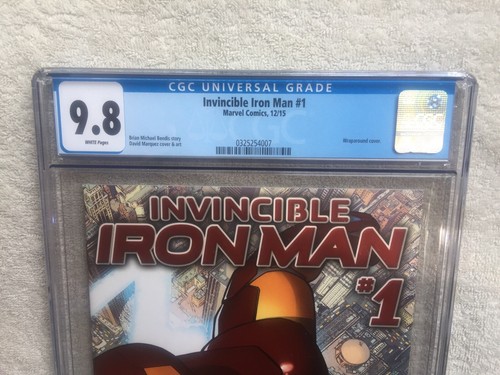 Invincible Iron Man #1 Marvel Comics December 2015, CGC 9.8 White Pages - Picture 2 of 12