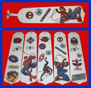 Marvel Spider Man Assorted Pose Logos Ceiling Fan Replacements