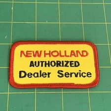 Vintage New Holland AUTHORIZED Dealer Service Embroidered Patch Tractor 3.5” 6p