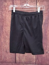 Lands End Boys Black Athletic Gym Shorts Size Large 10-12 