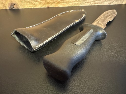 Vintage United Rostfrei Knife UC27 w/ Sheath, 6" Spear Point Blade Diver's Knife - Picture 19 of 24