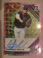 2019 Panini Donruss Optic Fernando Tatis Jr. Prizm Rated Prospect Autograph Auto