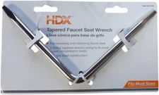 HDX Tapered Faucet Seat Wrench 2-Sided Fits Most Sizes New