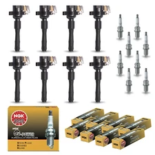 8X Ignition Coil & 8X NGK Platinum Spark Plug for BMW 00-03 M5 00-02 Z8 V8 5.0L